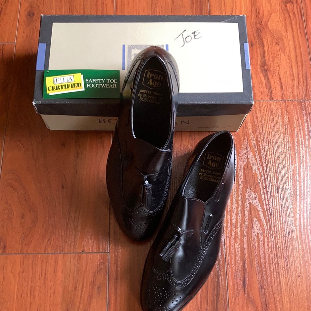 Bostonian Iron Age wing tip tassel slip one